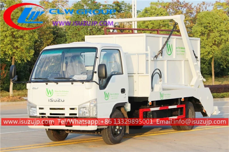 ISUZU NKR 6cbm skip bin loader truck Isuzu Truck Manufacturer Tanker truck Garbage Truck