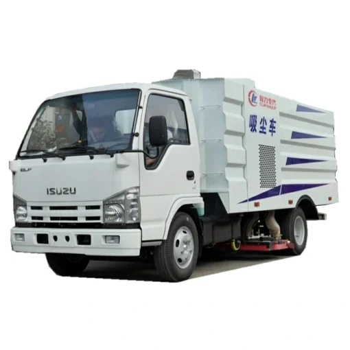 ISUZU ELF 4m3 dust suction truck sa Demokratikong Republika ng Congo