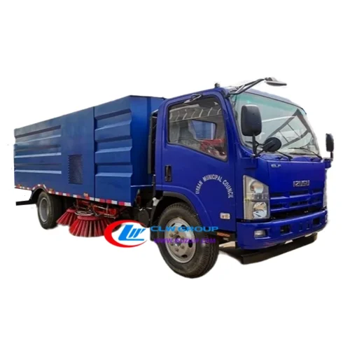 ISUZU ELF 9cbm လမ်းအဝတ်လျှော်သုတ်တံထရပ်ကား