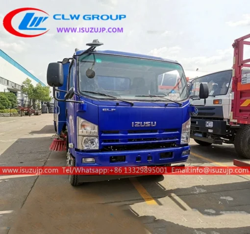 ISUZU ELF 9cbm подметально-уборочная машина на базе грузовика