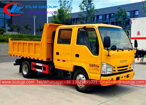 ISUZU ELF mini caminhão basculante de lixo 3m3 Zimbábue