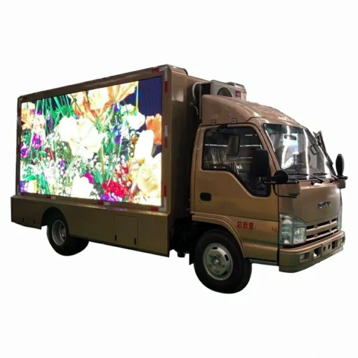 ISUZU ELF mini camion con schermo a led a colori mobile