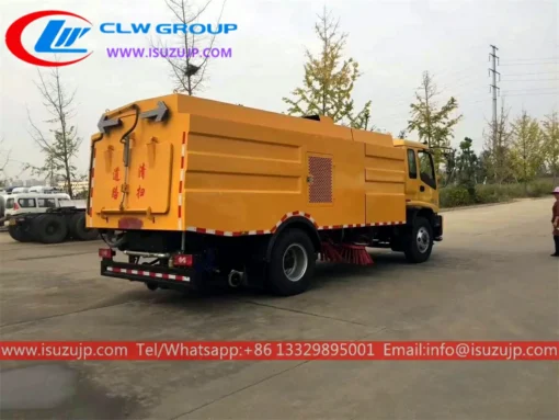ISUZU FTR 12 ton penyapu diesel Peru