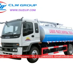 Giá xe tải tự hoại ISUZU FTR 3000 gallon Philippines