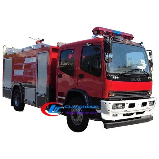 بيع شاحنة إطفاء حريق المطار ISUZU FVR 6000liters