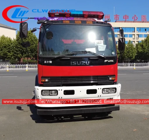 ISUZU FVR 6000liters رغوة العطاء شاحنة إطفاء