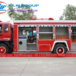 ISUZU FVR dry chemical powder fire engine for sale