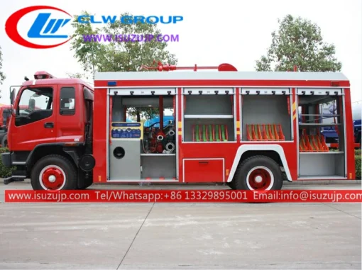 ISUZU FVR dry chemical powder fire engine for sale