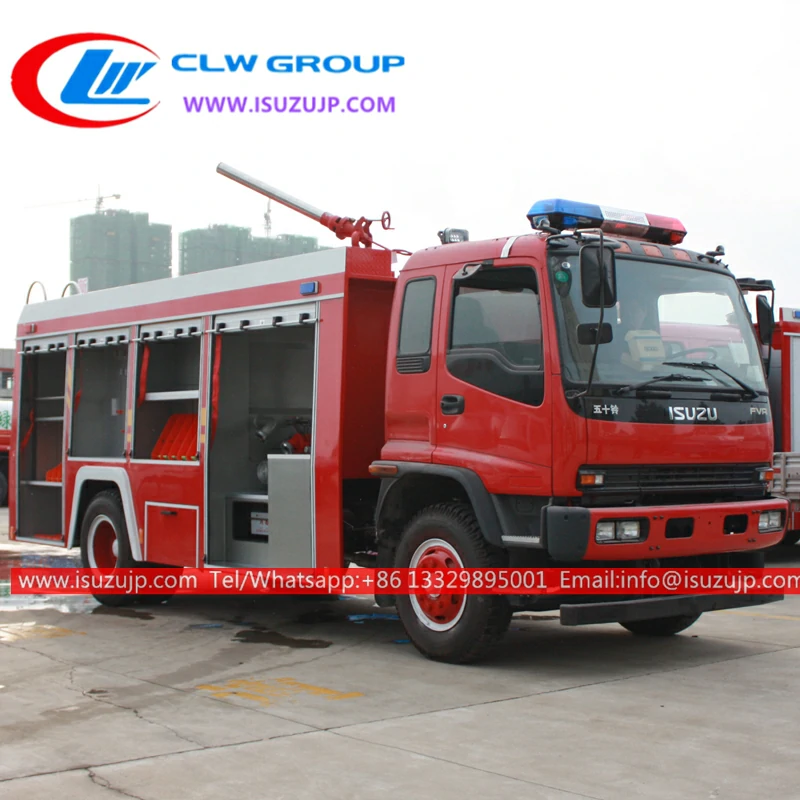 ISUZU FVR dry chemical powder fire rescue truck