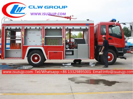 ISUZU FVR dry chemical powder firefighter truck