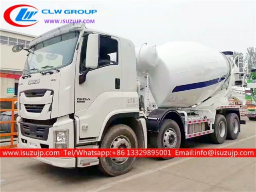 ISUZU GIGA 14cbm निर्माण सीमेंट मिक्सर ट्रक श्रीलंका