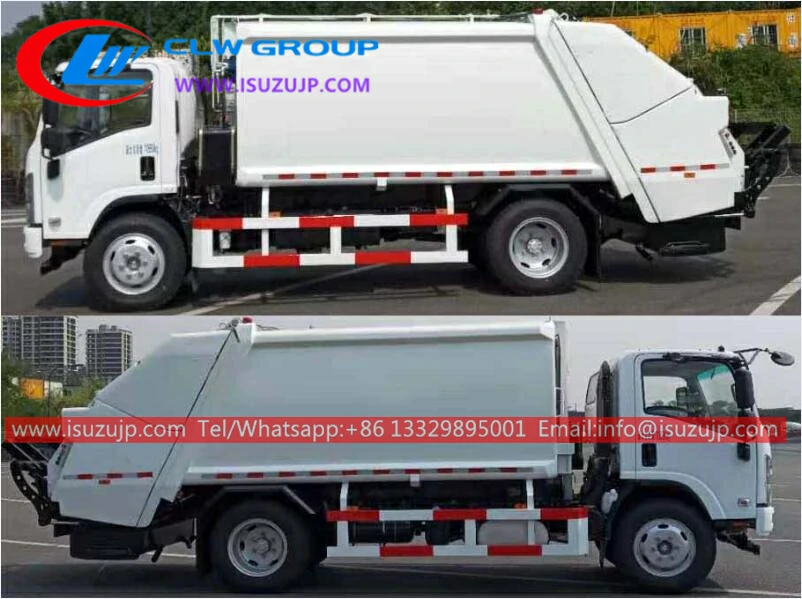 ISUZU KV600 8m3 trash truck price in Kyrgyzstan