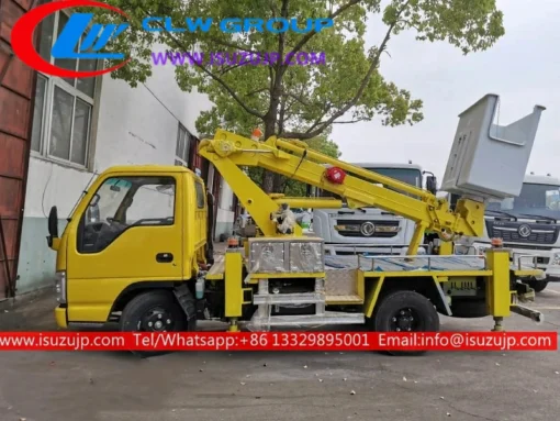 ISUZU NHR 16m boom lift truk terpasang