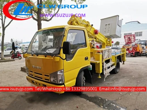 ISUZU NHR 16m truck mounted articulated boom lift