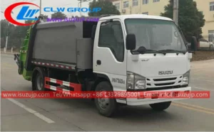 ISUZU NHR small republic services garbage truck price in Algeria