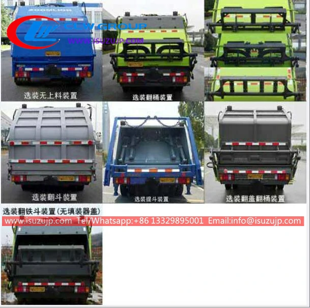 ISUZU NJR mini garbage truck price in Qatar