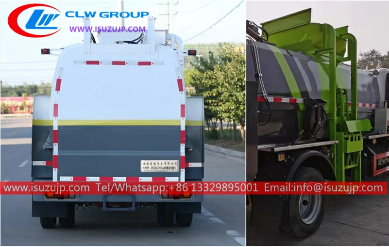 ISUZU NJR mini trash truck price in Salvador