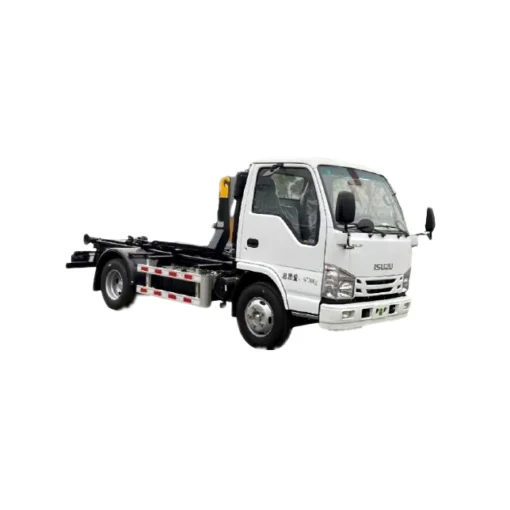 ISUZU NJR ছোট 3m3 হুক লিফট ডাম্প ট্রাক মরক্কো