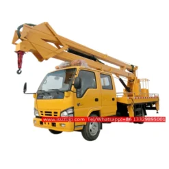 ISUZU NKR 16 meters man lift truck Uzbekistan