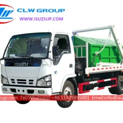 ISUZU NKR 5 ton swing arm garbage truck Angola