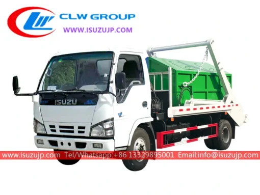 ISUZU NKR 5 ton swing arm garbage truck Angola