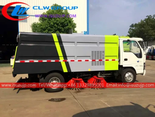 ລົດບັນທຸກ ISUZU NKR 5m3 ຕິດຕັ້ງເຄື່ອງ sweeper