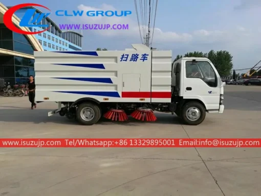 ISUZU NKR 6 toneladang air sweeper truck
