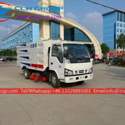 ISUZU NKR 6 ton garbage truck street sweeper