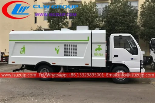 ISUZU NKR 6 ton industrial vacuum cleaner truck