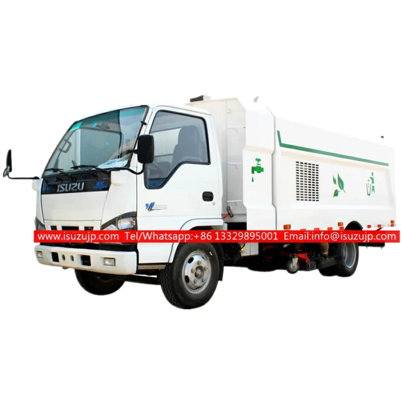 ISUZU NKR 6 ton vacuum cleaner sweeper Algeria