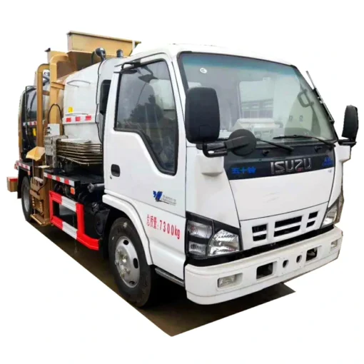 ISUZU NKR 6cbm upande wa kubeba taka takataka Chile