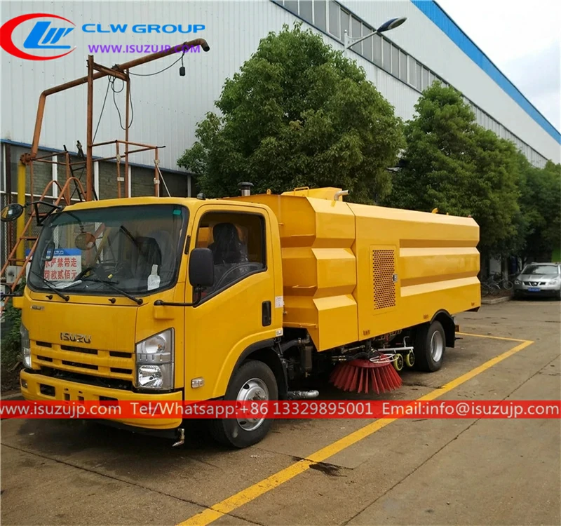 ISUZU NPR 10m3 washing and sweeping truck photo