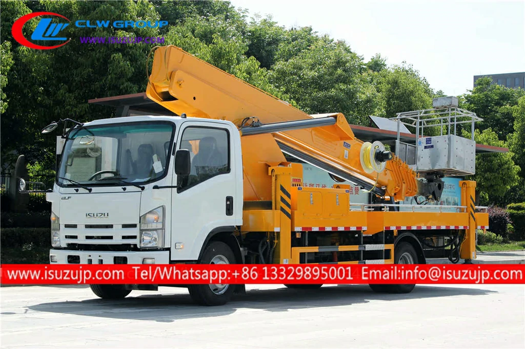 ISUZU NPR 26m aerial work platform bucket truck