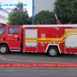 ISUZU NPR 4000 liters firefighter truck for sale Kyrgyzstan
