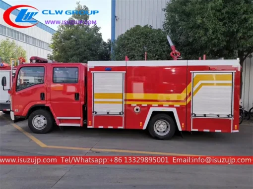 Venda ISUZU NPR 4000 litros caminhão bombeiro Quirguistão