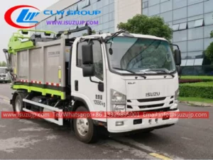 ISUZU NPR 6 ton rear loader garbage truck price in Oman