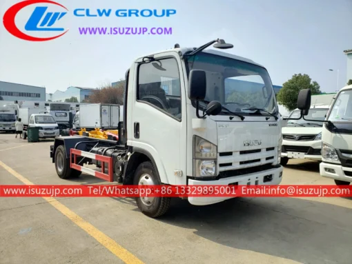 ISUZU NPR 8 ton hook and lift truck