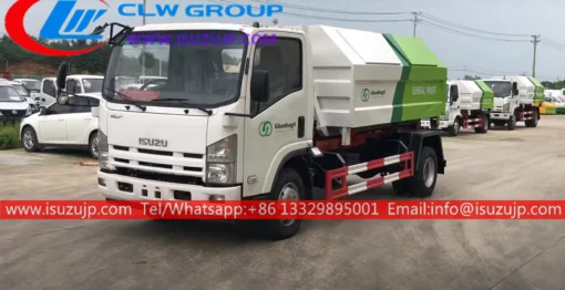 ISUZU NPR 8 ton hook loader truck for sale