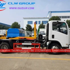 ISUZU NPR 8 ton hook loader with crane for sale