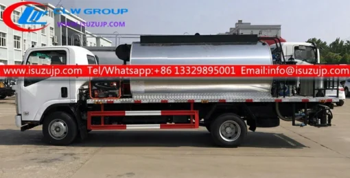 ISUZU NPR 8000L asphalt hot box truck for sale