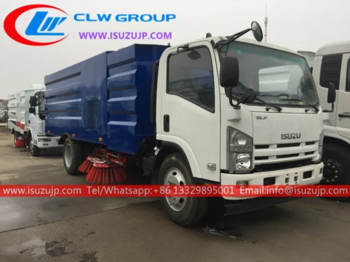 ISUZU NPR 8cbm شاحنة مكنسة كنس الشوارع