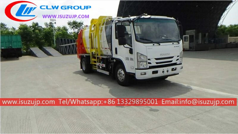 ISUZU NPR front load garbage truck for sale Fiji