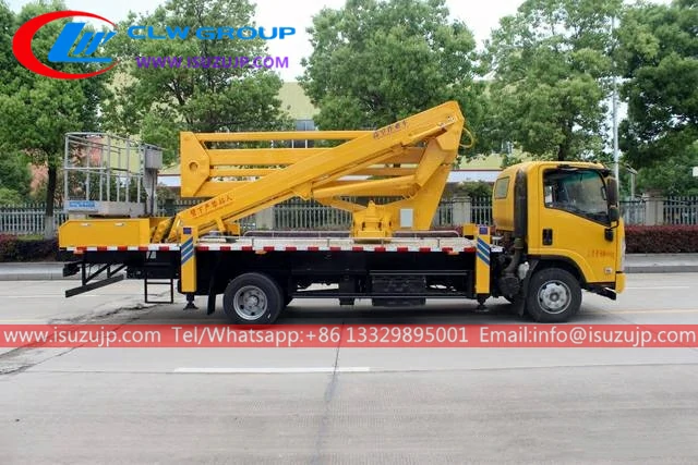 ISUZU NQR 26 meters boom lift truck Tanzania