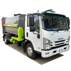 ISUZU NQR 5 ton automated side loader garbage truck Colombia
