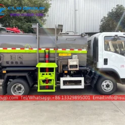 ISUZU NQR 5mt side lifting garbage truck for sale Mexico