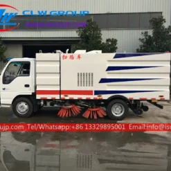 ISUZU road sweeper truck street cleaning Kyrgyzstan