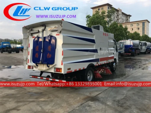 Ang ISUZU truck ay naka-mount sa vacuum sweeper na Kazakhstan