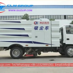 ISUZU vacuum road sweeper truck Tanzania