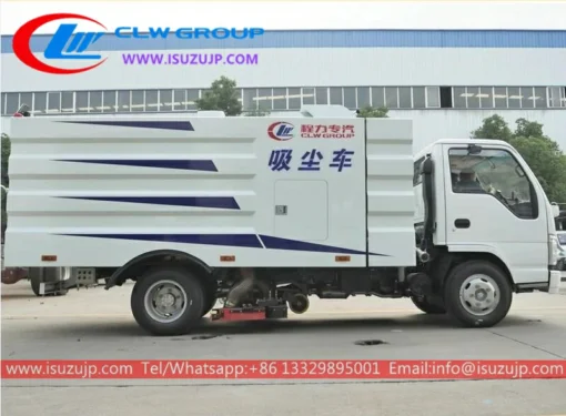 ISUZU vacuum road sweeper truck Tanzania