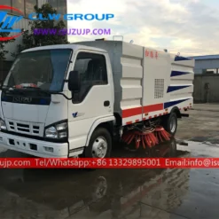 ISUZU vacuum sweeper truck Uzbekistan